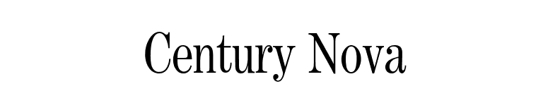 Century Nova font preview