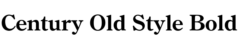Century Old Style Bold font preview