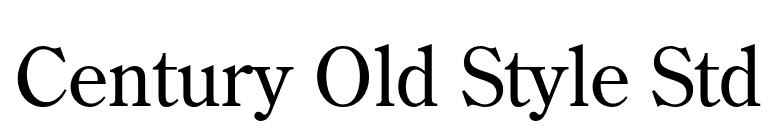 Century Old Style Std font preview