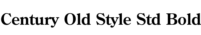 Century Old Style Std Bold font preview