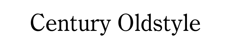 Century Oldstyle font preview