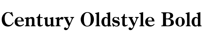 Century Oldstyle Bold font preview