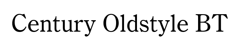 Century Oldstyle BT font preview