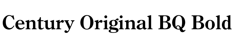 Century Original BQ Bold font preview