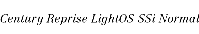 Century Reprise LightOS SSi Normal font preview