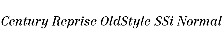 Century Reprise OldStyle SSi Normal font preview