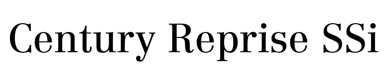 Century Reprise SSi font preview