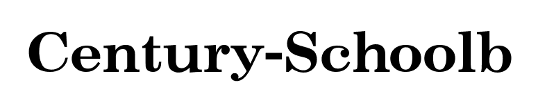 Century-Schoolb font preview
