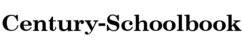 Century-Schoolbook font preview
