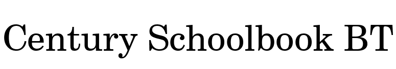 Century Schoolbook BT font preview
