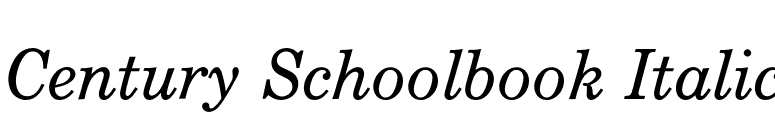Century Schoolbook Italic font preview