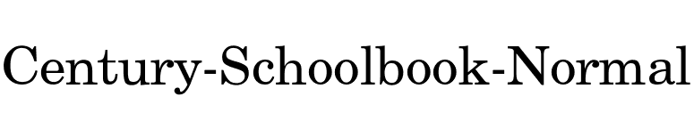Century-Schoolbook-Normal font preview
