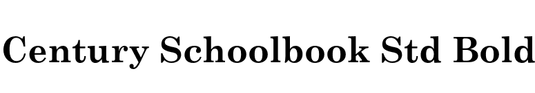 Century Schoolbook Std Bold font preview