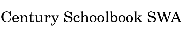 Century Schoolbook SWA font preview