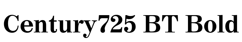 Century725 BT Bold font preview