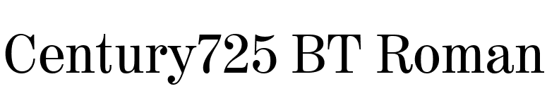 Century725 BT Roman font preview