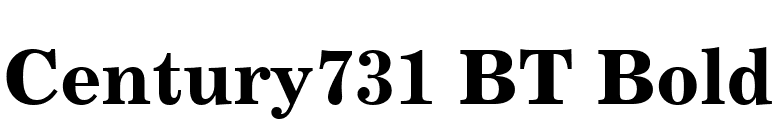 Century731 BT Bold font preview