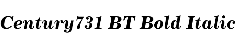 Century731 BT Bold Italic font preview