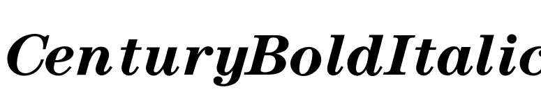 CenturyBoldItalic font preview