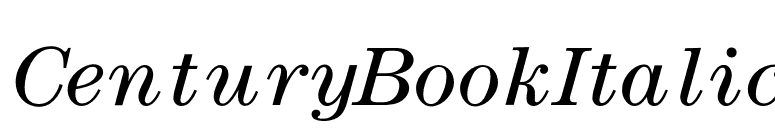 CenturyBookItalic font preview