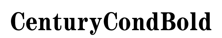 CenturyCondBold font preview