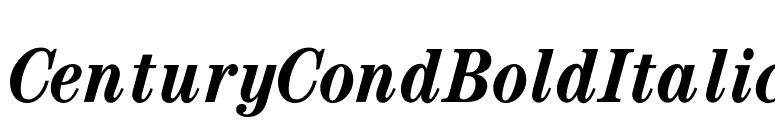 CenturyCondBoldItalic font preview