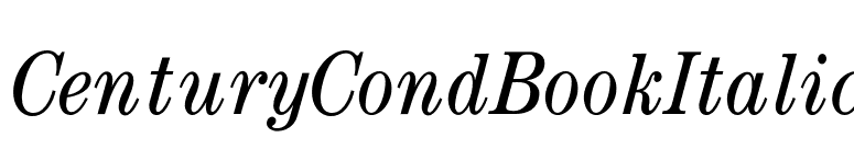 CenturyCondBookItalic font preview