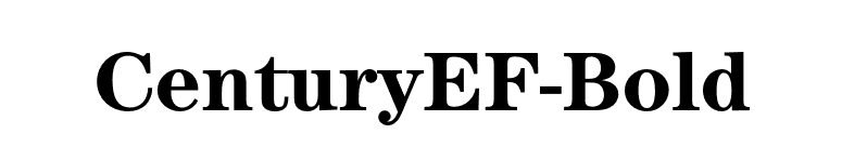 CenturyEF-Bold font preview