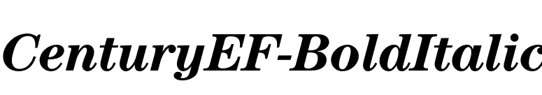 CenturyEF-BoldItalic font preview