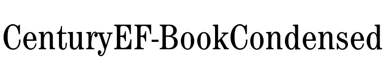 CenturyEF-BookCondensed font preview