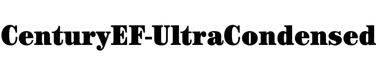 CenturyEF-UltraCondensed font preview