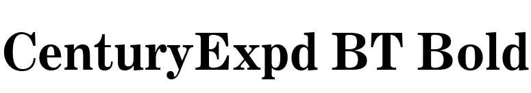 CenturyExpd BT Bold font preview