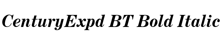 CenturyExpd BT Bold Italic font preview