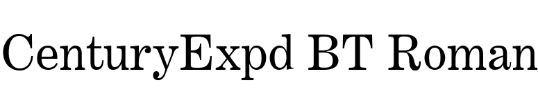 CenturyExpd BT Roman font preview