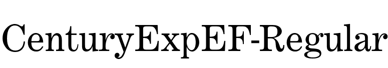 CenturyExpEF-Regular font preview