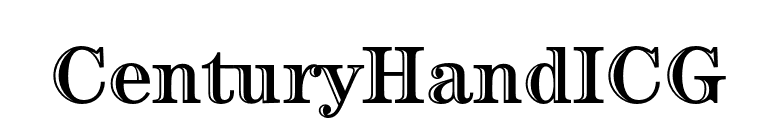 CenturyHandICG font preview