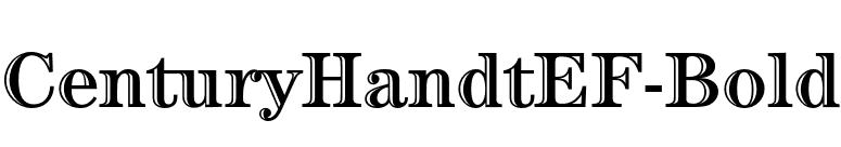 CenturyHandtEF-Bold font preview