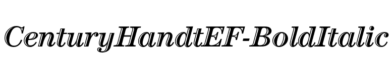 CenturyHandtEF-BoldItalic font preview
