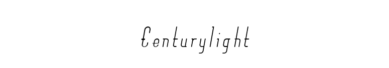 Centurylight font preview