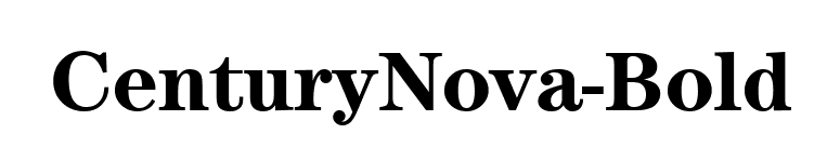 CenturyNova-Bold font preview