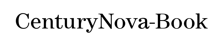 CenturyNova-Book font preview