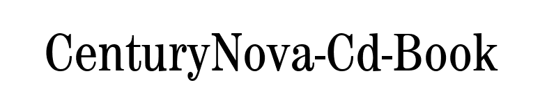 CenturyNova-Cd-Book font preview