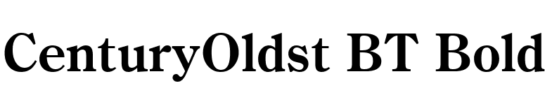 CenturyOldst BT Bold font preview