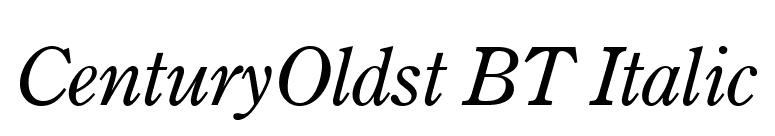 CenturyOldst BT Italic font preview