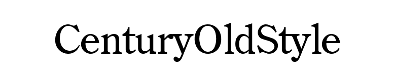 CenturyOldStyle font preview