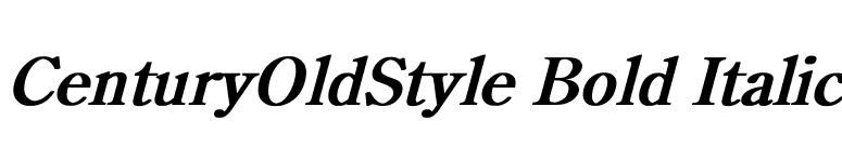 CenturyOldStyle Bold Italic font preview