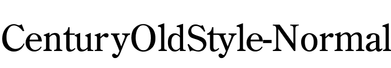 CenturyOldStyle-Normal font preview