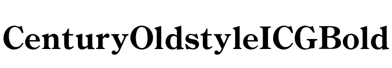 CenturyOldstyleICGBold font preview