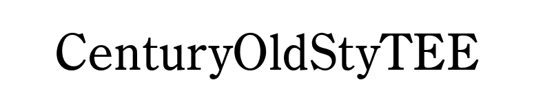 CenturyOldStyTEE font preview