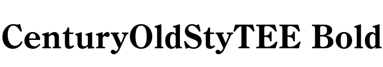 CenturyOldStyTEE Bold font preview